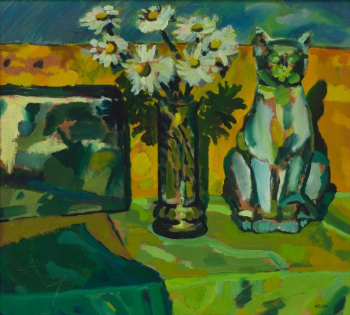 Martwa natura z kotem, 1998, Weronika Włodarczyk
