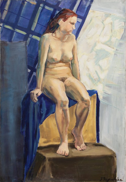 Akt kobiecy w błękitnej tonacji XX, Jagoda Szymańska