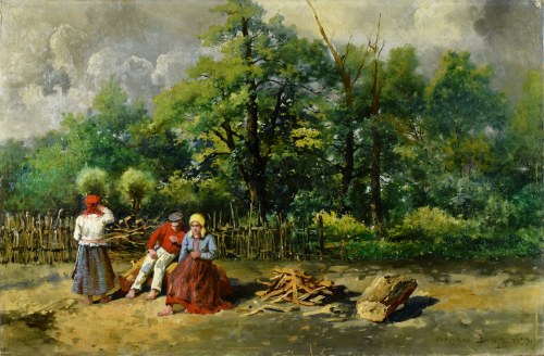 Scena wiejska, 1899, Władysław Rutkowski-Bończa