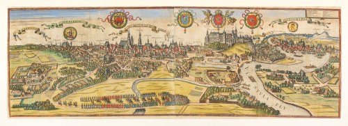 Hogenberg Abraham, Widok Krakowa [Cracovia Minoris Poloniae Metropolis], Georg Braun