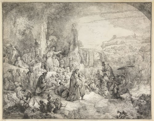 Kazanie św. Jana Chrzciciela, 1808, Jan Piotr Norblin