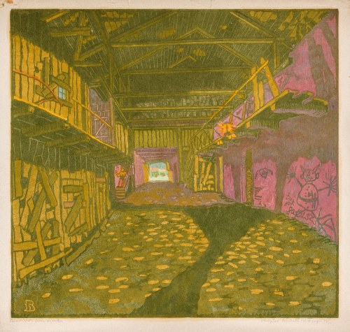 Klimontów. Sień zajazdu, 1925, Władysław Bielecki