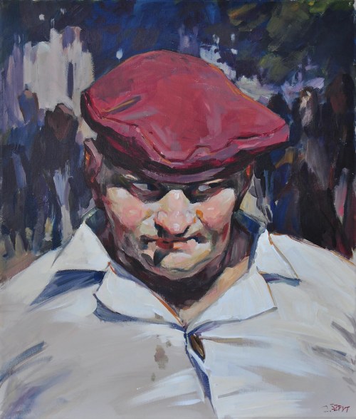 Czerwona beretka, 2014, Janusz Szpyt
