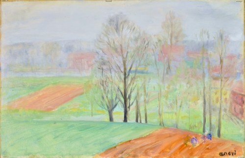 Pejzaż wiosenny, 1969, Irena Weiss