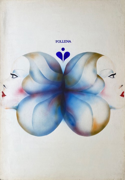 Oryginalny projekt plakatu wystawiany na Ogólnopolskim Biennale Plakatu Polskiego w Katowicach 1975 r. „Pollena”, 1975, Halina Niemiec
