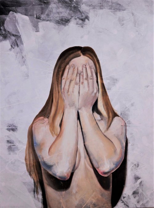 "Autoportret z dłońmi", Natalia Kowalczuk