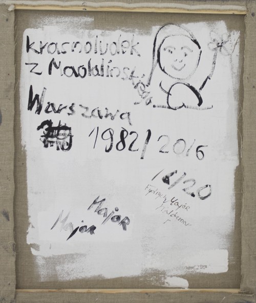 Krasnoludek z Madalińskiego, Warszawa, 1982-2016, egz. 16/20, Waldemar Fydrych