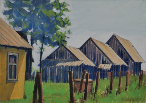 Pejzaż ze stodołami, Krzysztof Chyży