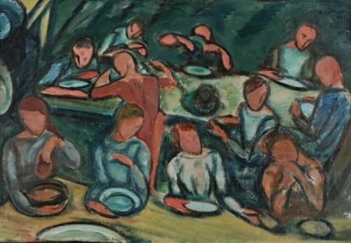 "Wieczerza rybaków", Leopold Gottlieb