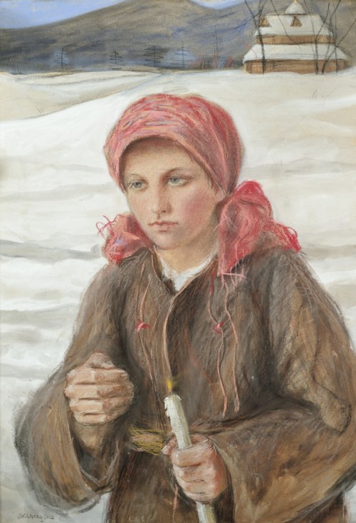 "Hucułka ze świecą", Stanisław Chrząszcz