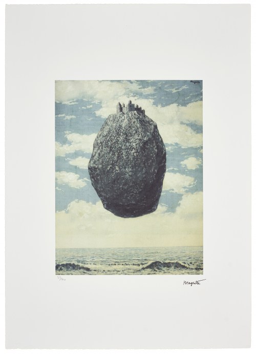 The castle of the Pyrenees, 1989, René Magritte