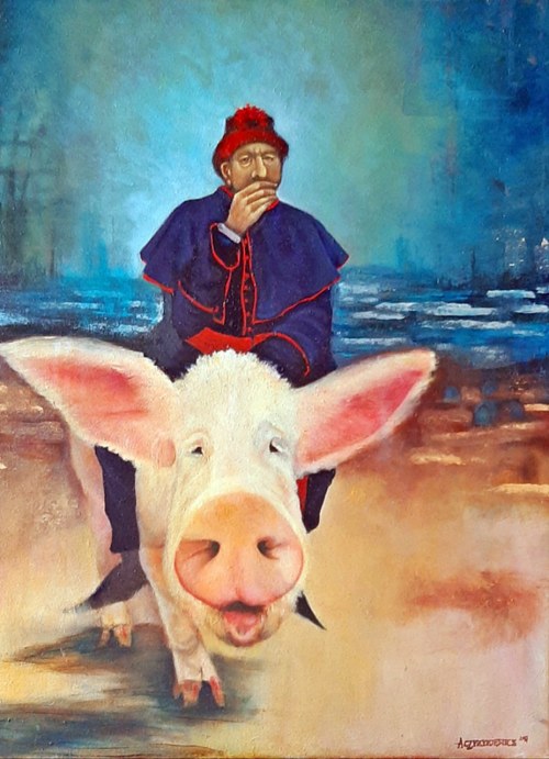 Pędząca świnia, 2017, Anna Czyżykiewicz Zouki