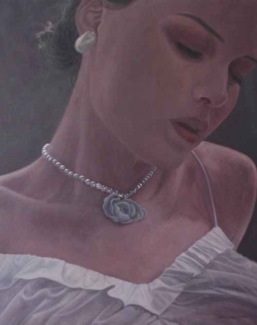 Ragazza con collana di perle ( Dziewczyna z perłami), 2020, Maria Lorek