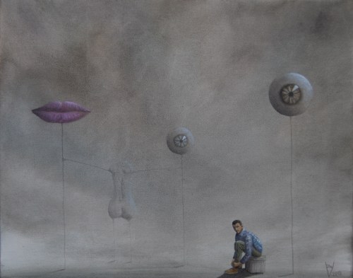 Autoportret w czasie wiązania sznurówek na dwie kokardki, 2018, Paweł Widera