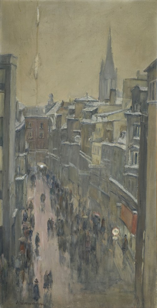„Starówka” w Katowicach – widok z okna pracowni, 1981, Olgierd Bierwiaczonek