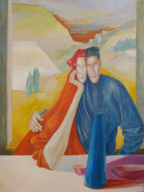 Wazon niebieski, 2020, Małgorzata Fenrych