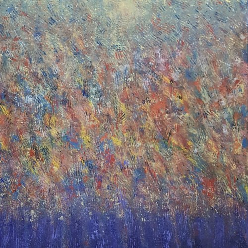 Bez tytułu, 2020r., olej na płótnie, 90 x 90cm, sygn.na odwrociu,, Bogdan Styperek