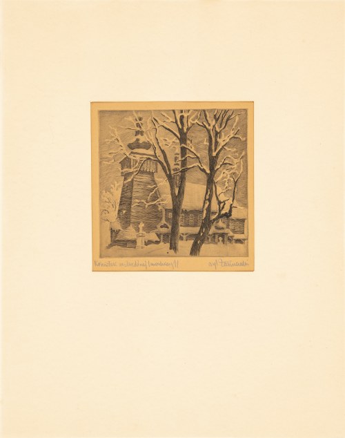 Kościółek w Miedźnej (ziemia pszczyńska), lata 30. XX w., Władysław Zakrzewski