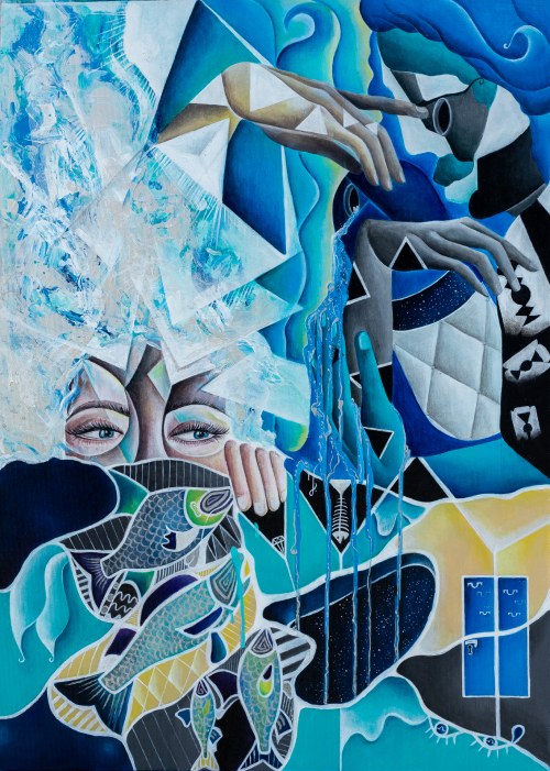 (ur. 1985) "Blue room", Jacube Rybińska