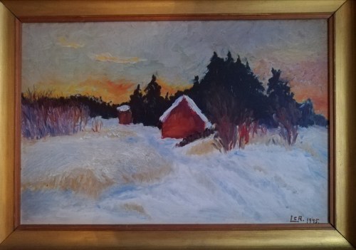 "Zima Syberia" 1945, Autor Nn