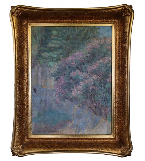 Kwitnące krzewy, 1929, Feliks Roliński