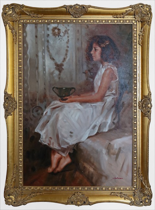 XX / XXI w., Dziewczyna w salonie, V. Hartmann