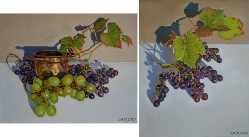 Winogrona (dyptyk), 2020, Marcin Jaszczak