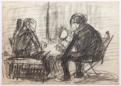 Siedzące postacie, 1983, Wojciech Cieśniewski