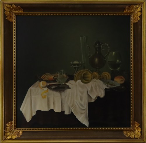 XX w., wg. Willem Claesz HEDA (1594-1680), Śniadanie, Eugeniusz Gawroński