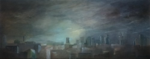Widok z górki, 2016r., Jadwiga Wasiak