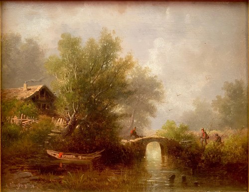 "Partie bei Salzburg", Albert Rieger