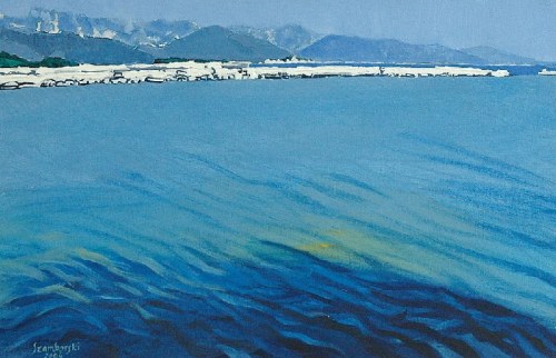 Falki i góry koło Carrary, 2004, Wiesław Szamborski