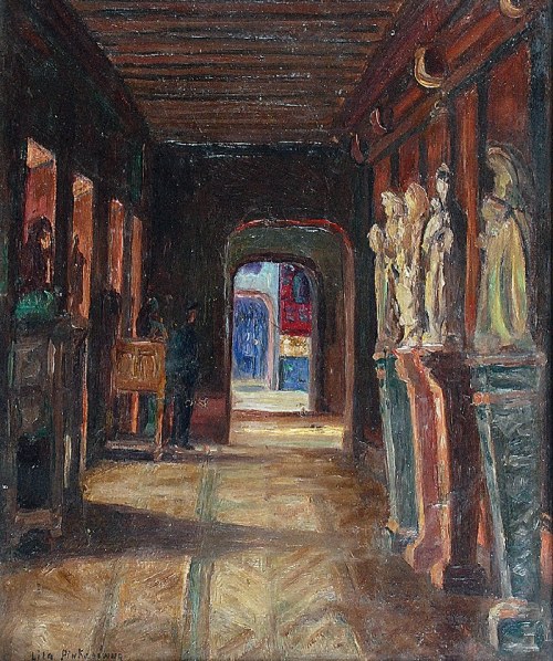 Wnętrze Luwru, 1925, Henryka Lila Pinkas