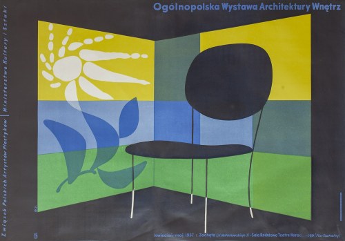 1957 - proj. Wojciech ZAMECZNIK (1923-1967), Ogólnopolska Wystawa Architektury Wnętrz