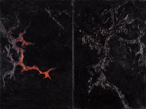 Dyptyk- "Abyssum - Bez dna" (dyptyk), 2020, Maciej Szczepański