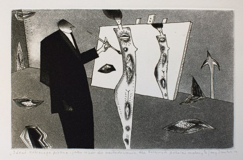 „Ideał kobiecego piękna, jako wzór do naśladowania dla kolejnych pokoleń malarzy”, 2014, Jerzy Dmitruk