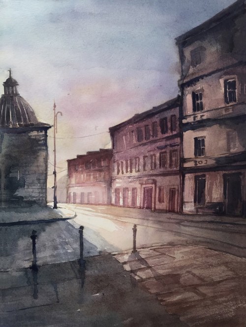 „Kraków o wschodzie słońca”, Kornelia Mikulska