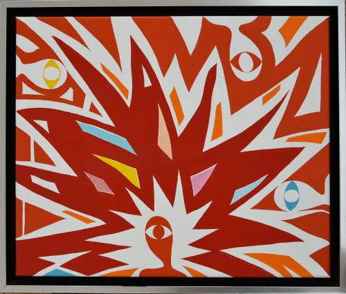 „Żółty, czerwony, niebieski i biały”, 2016, Marek K. Pieniążek