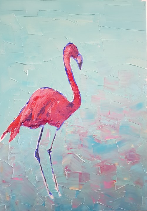„Znowu flaming”, 2019, Agnieszka Słońska-Więcek