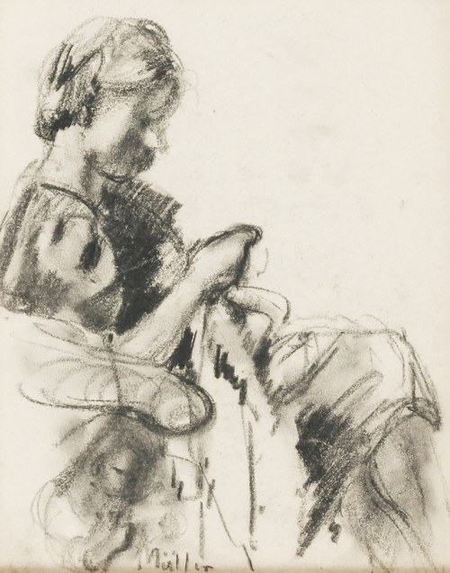 Szyjąca, ok. 1930, Szymon Müller
