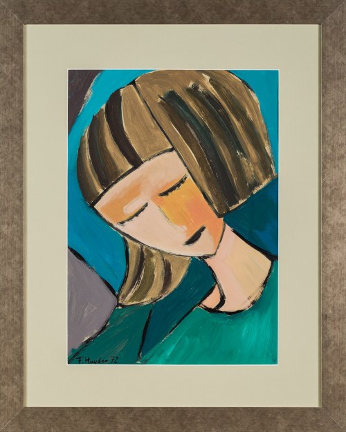 Twarz kobiety, 1972, Fryderyk Hayder