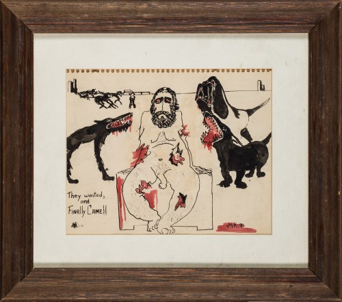 They waited, and finally came!, 1990, Martin Kippenberger