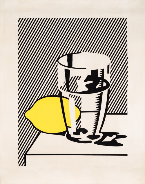 Untitled (Still life with lemon and glass), 1974, Roy Lichtenstein
