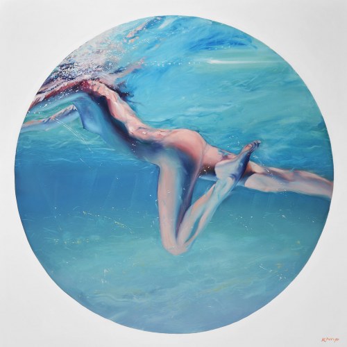 Madame Butterfly XXII z cyklu "Swimming Pool", 2021, Rafał Knop