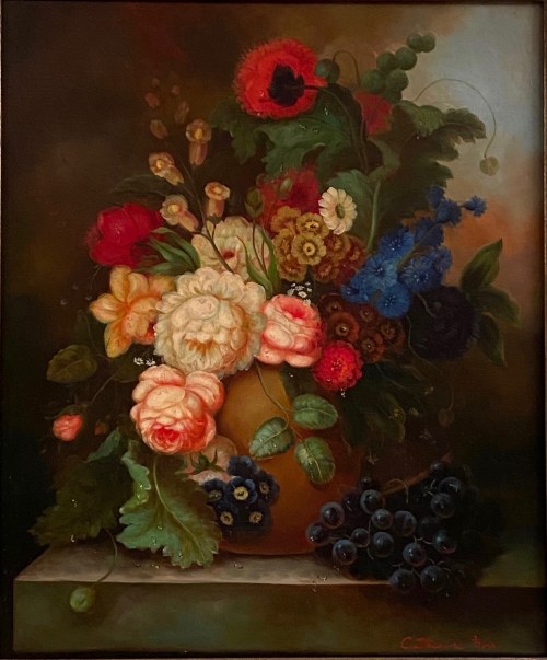 ''Bukiet kwiatów polnych w wazonie'', Catherine Koss