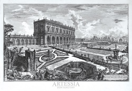 Veduta della Villa dell'Emo Sig.n Card. Alesandro Albani fuori di Porta Salaria, 1769, Giovanni Battista Piranesi