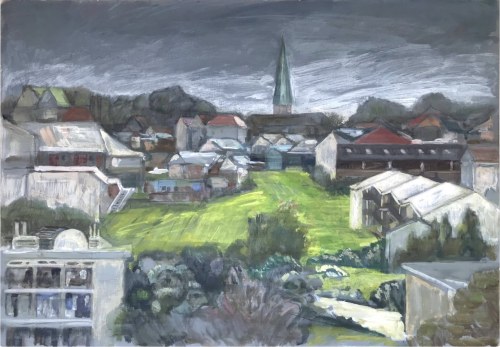 Widok miejski, Mieczysław Miscewy