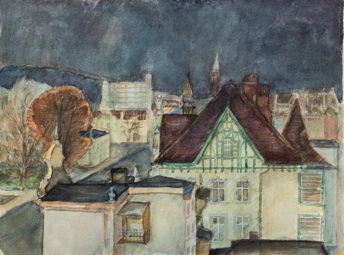 Miasto nocą, 1977, Mieczysław Miscewy