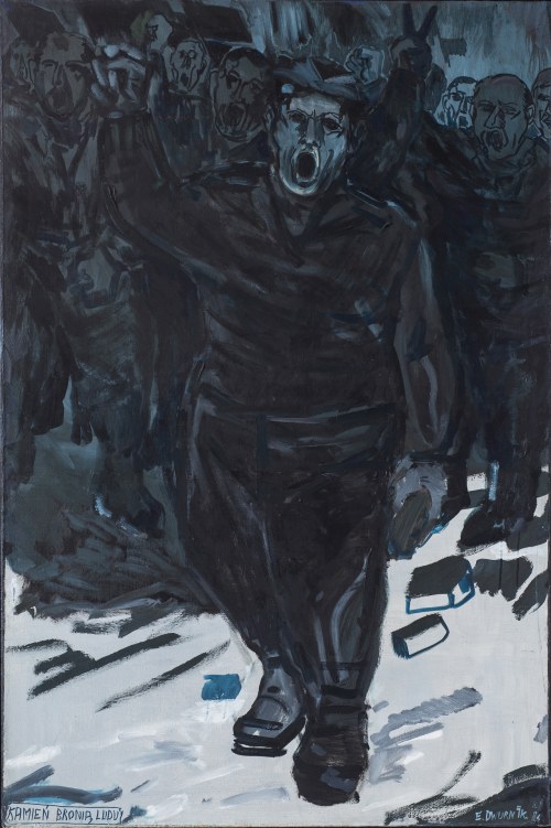 Kamień bronią ludu, 1982, Edward Dwurnik