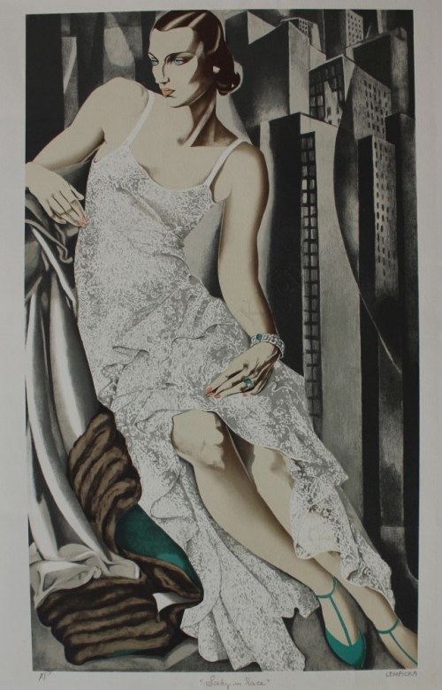 Lady in lace, Tamara de Lempicka wg